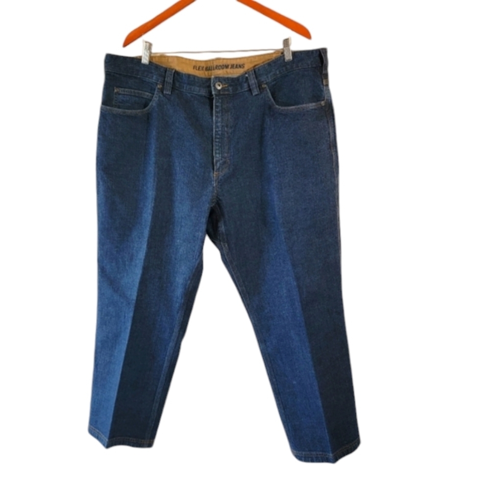 Duluth Flex Ballroom Blue Jeans Men's Sz 42 x 28 Heavy Duty Work Wear Durable